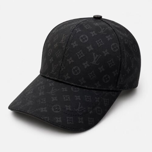 Louis Vuitton Black Monogram Baseball Cap