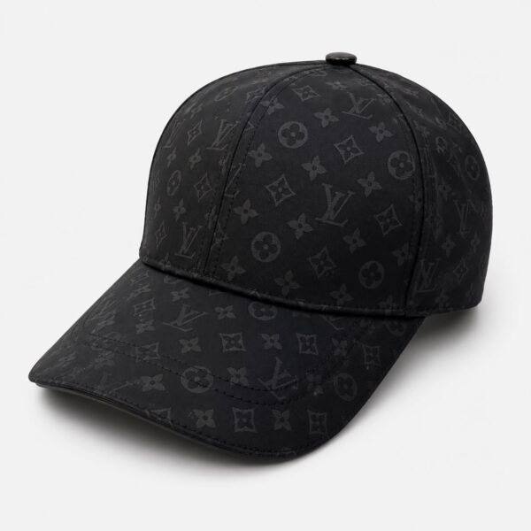 Louis Vuitton Black Monogram Baseball Cap