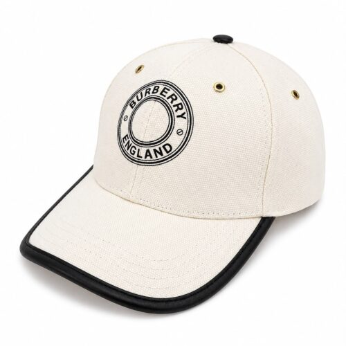 Burberry Beige Black Unisex Baseball Cap