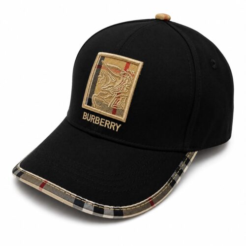 Burberry Black Horseferry Baseball Cap