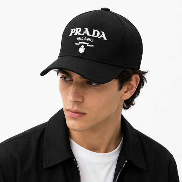 Prada Milano Black Baseball Cap