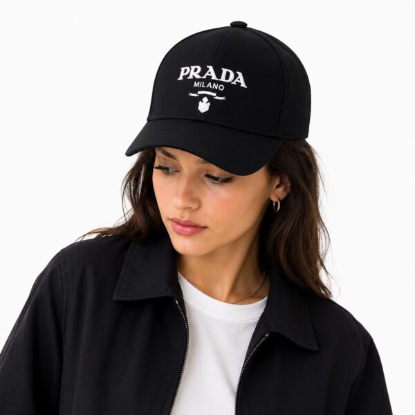 Prada Milano Black Baseball Cap