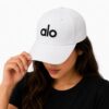 Alo White Baseball Cap