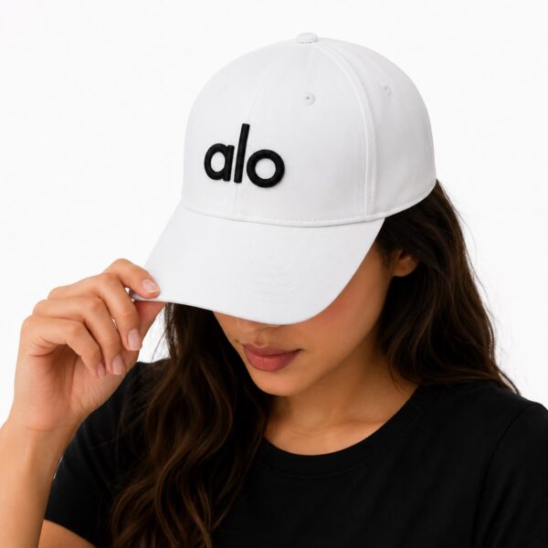 Alo White Baseball Cap