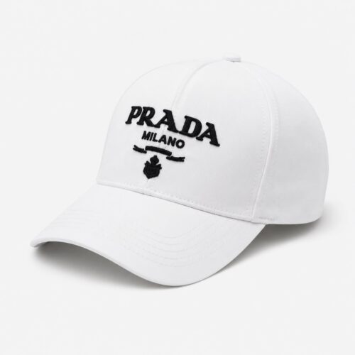 Prada Milano White Baseball Cap