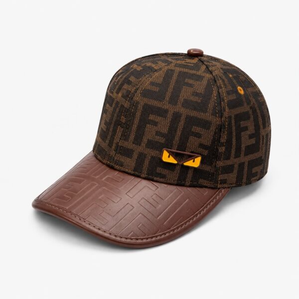 Fendi Roma Bug Eye Leatherite Baseball Cap