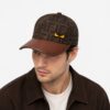 Fendi Roma Bug Eye Leatherite Baseball Cap