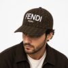 Fendi Roma Coffee FF Baseball Cap