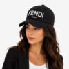 Fendi Roma Black FF Baseball Cap