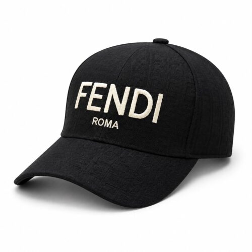 Fendi Roma Black FF Baseball Cap