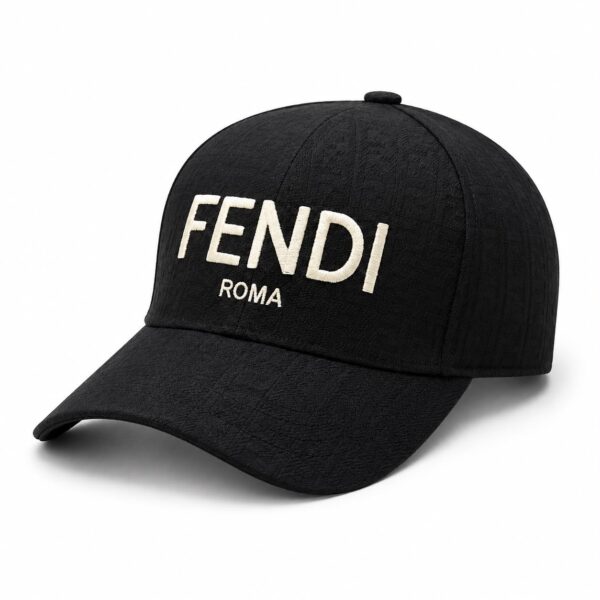 Fendi Roma Black FF Baseball Cap