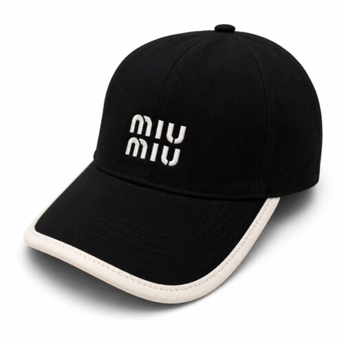 Miu Miu Black Baseball Cap