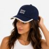 Miu Miu Blue Baseball Cap