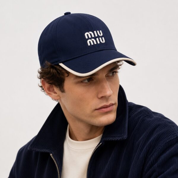 Miu Miu Blue Baseball Cap