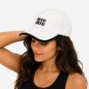 Miu Miu White Baseball Cap