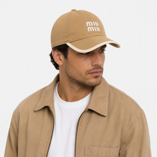 Miu Miu Khaki Baseball Cap