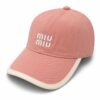 Miu Miu Pink Baseball Cap