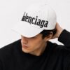 Balenciaga Cross White Baseball Cap
