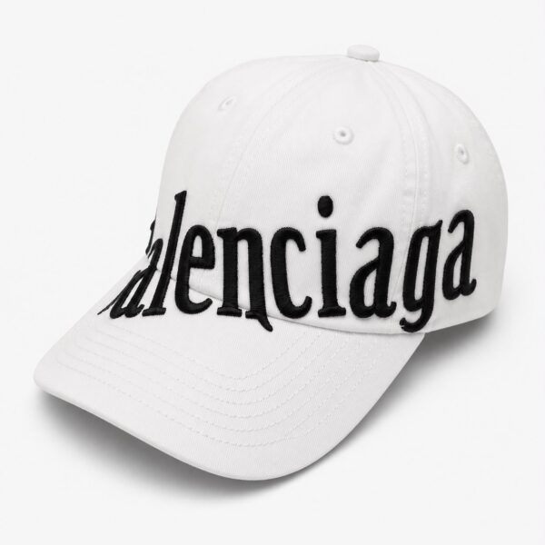 Balenciaga Cross White Baseball Cap