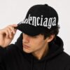 Balenciaga Cross Black Baseball Cap
