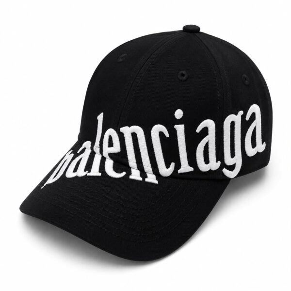 Balenciaga Cross Black Baseball Cap