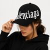 Balenciaga Cross Black Baseball Cap