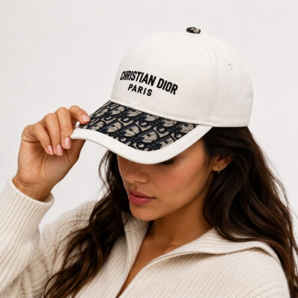 Christian Dior Paris White Baseball Cap