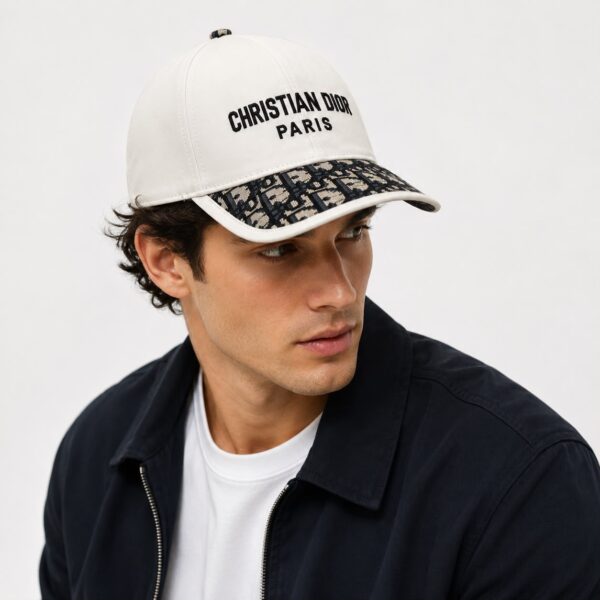 Christian Dior Paris White Baseball Cap