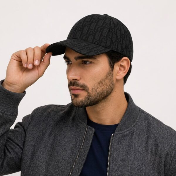 Christian Dior CD Black Baseball Cap