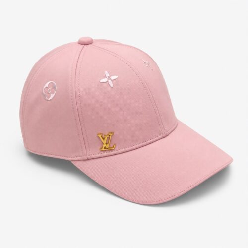 Louis Vuitton Pink LV Side Logo Baseball Cap