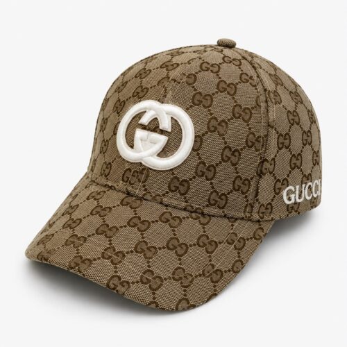 Gucci Reverse GG Khaki Unisex Baseball Cap